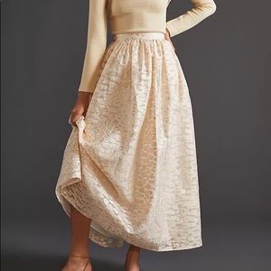 NWT- Burnout Shimmer Maxi Skirt
